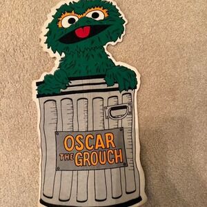 Oscar the grouch felt wallhanging Sesame Street Jim Henson 1971 1975 Muppets
